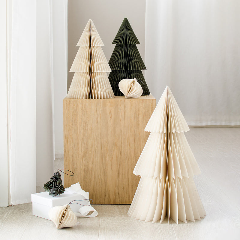 nordic rooms | christmas deluxe tree standing | white + glitter 31cm
