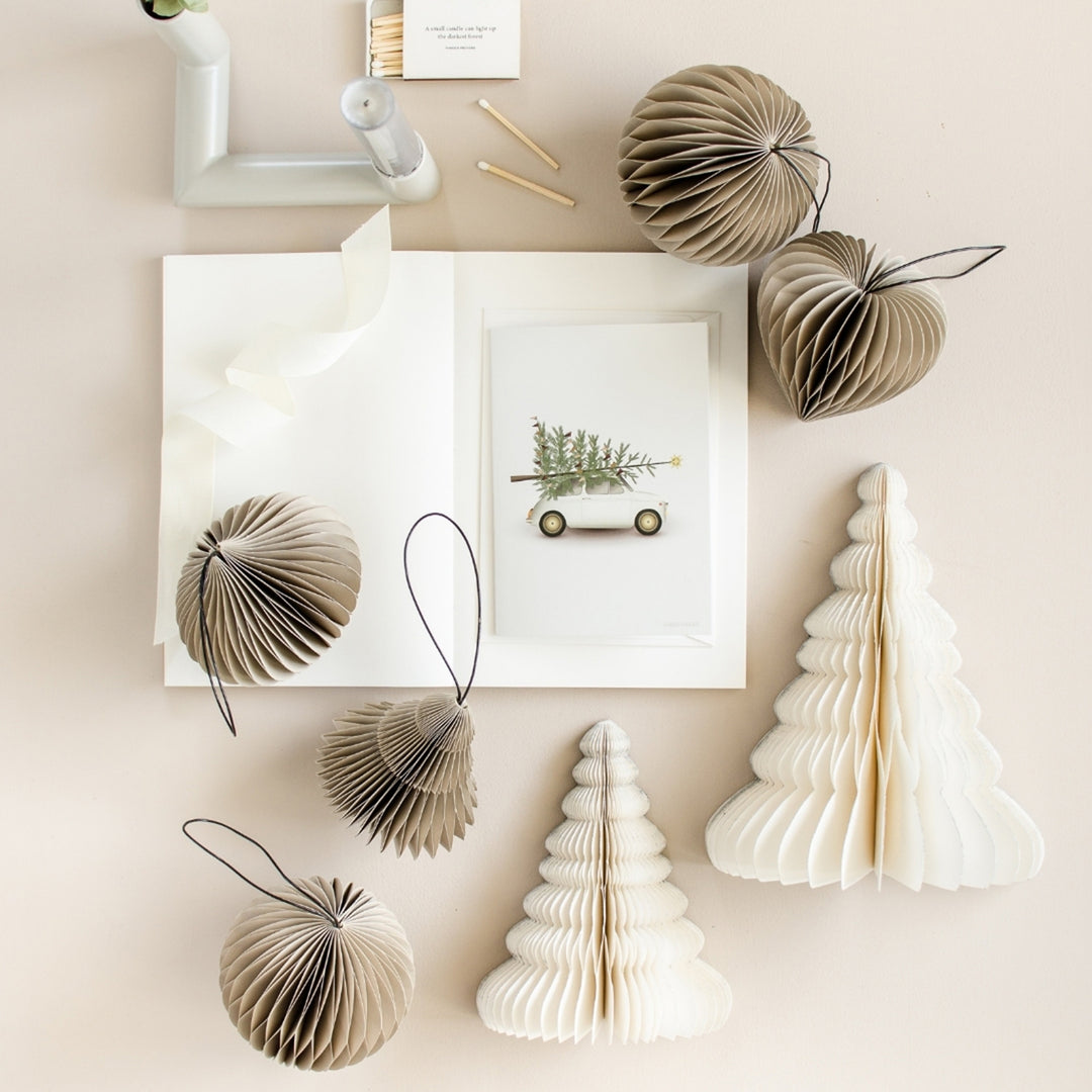 nordic rooms | christmas tree standing | white + glitter 20cm - seasonal