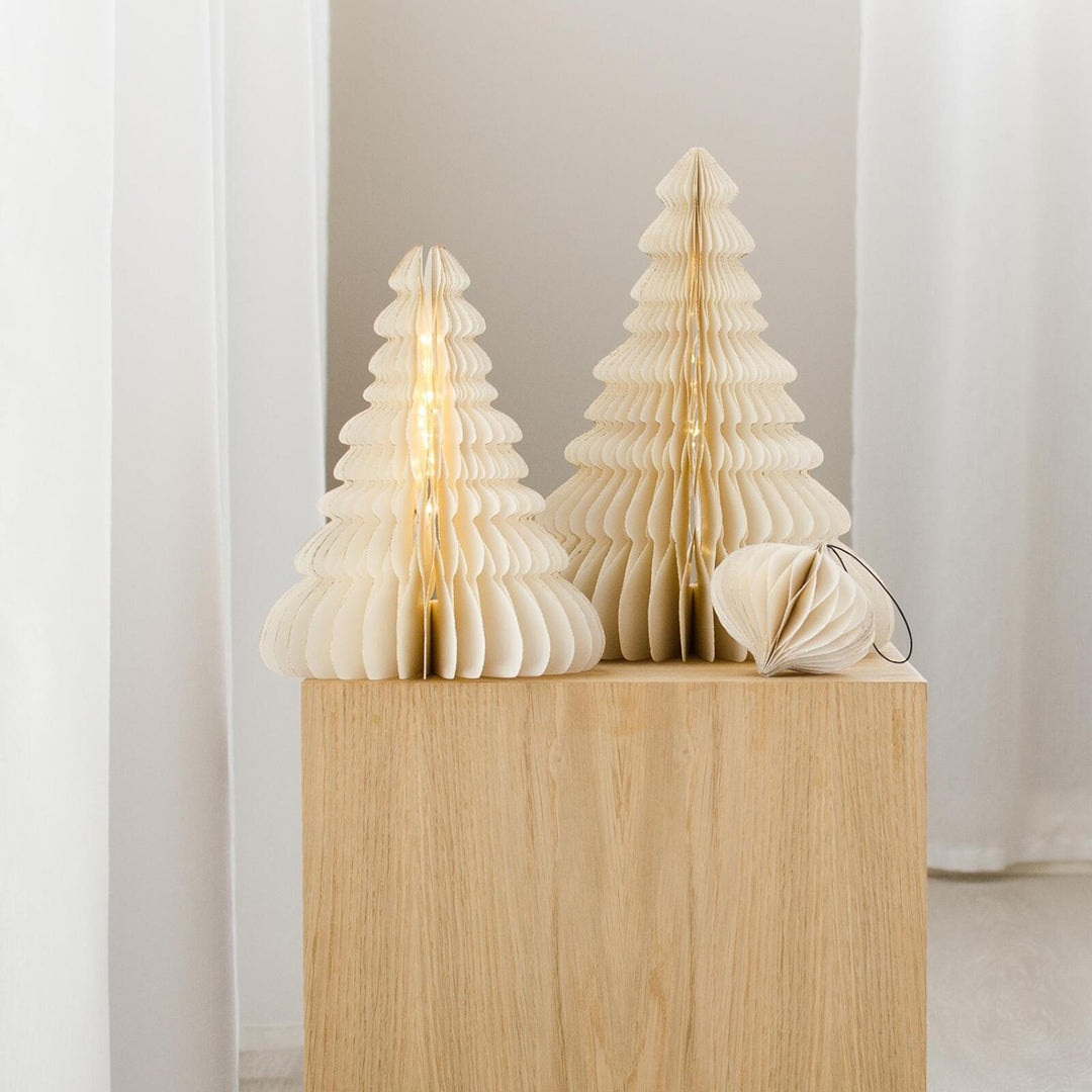 nordic rooms | christmas tree standing | white + glitter 15cm - seasonal