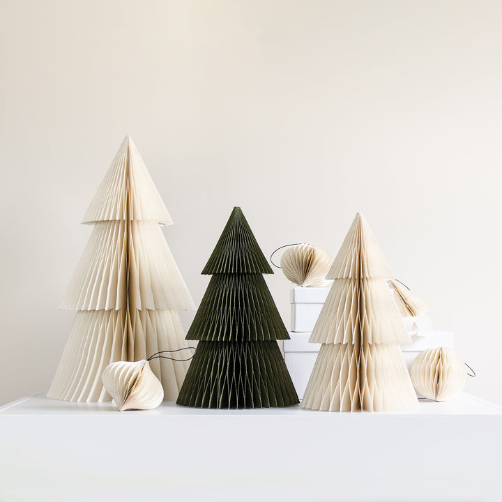 nordic rooms | christmas deluxe tree standing | white + glitter 31cm - seasonal