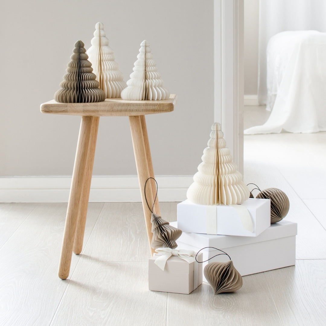 nordic rooms | christmas tree standing | white + glitter 15cm - seasonal