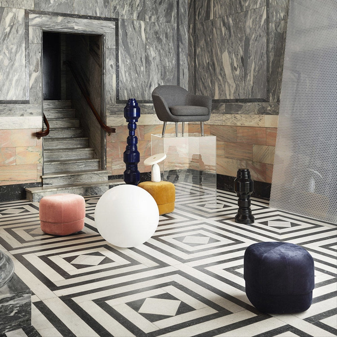 normann copenhagen | circus pouf | dark blue small
