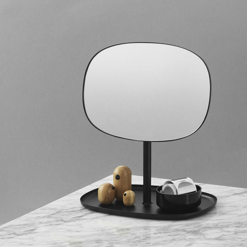 normann copenhagen | flip table mirror | black