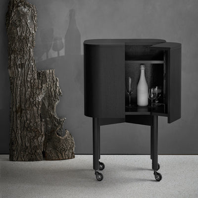 northern | loud bar cabinet | black painted oak