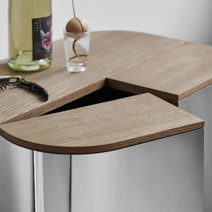 northern | loud bar cabinet | smoked oak + aluminium front