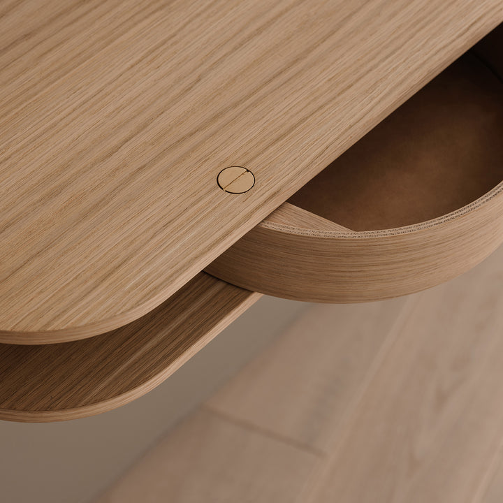 northern | valet wall console | light oiled oak