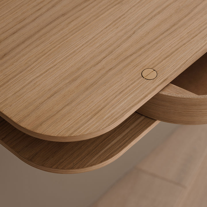 northern | valet wall console | light oiled oak