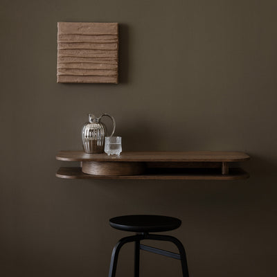 northern | valet wall console | smoked oak