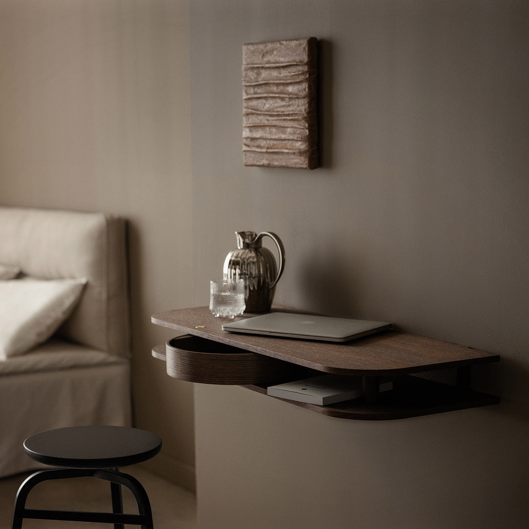 northern | valet wall console | smoked oak