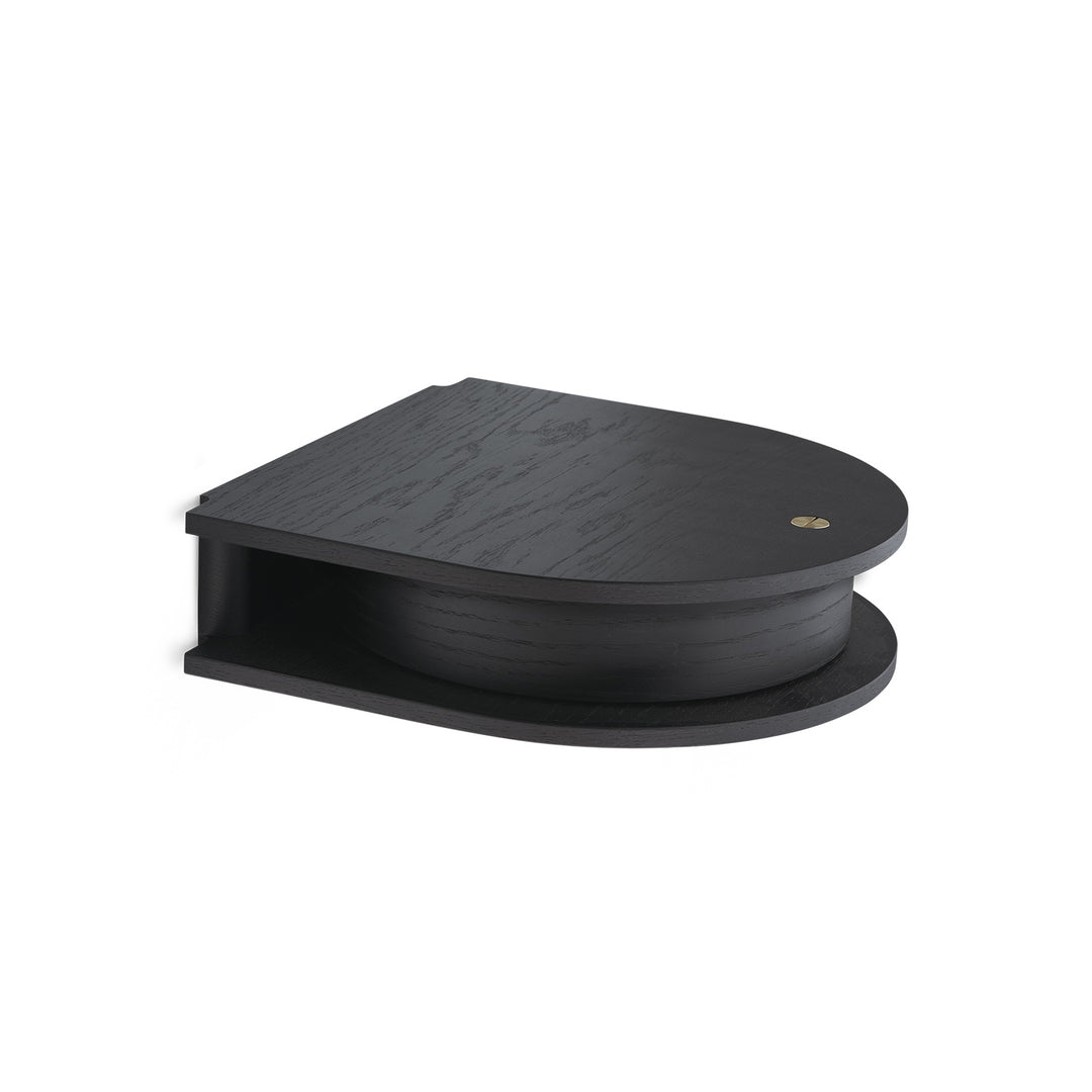 northern | valet wall drawer small | black painted oak