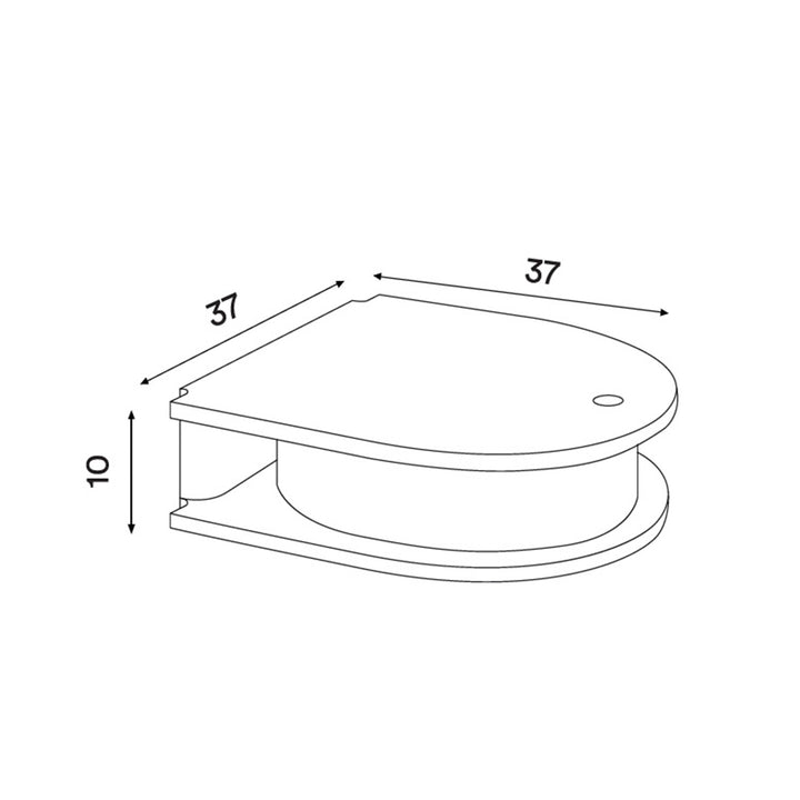 northern | valet wall drawer small | black painted oak