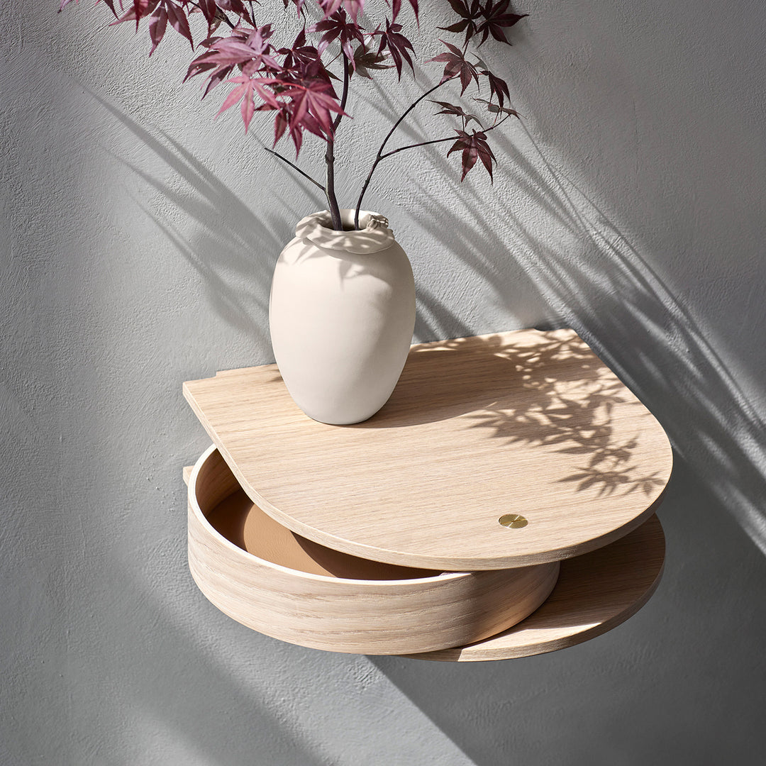 northern | valet wall drawer small | light oiled oak