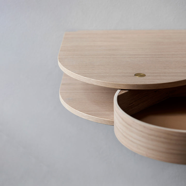 northern | valet wall drawer small | light oiled oak