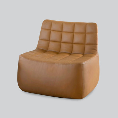northern | yam lounge chair | brandy leather