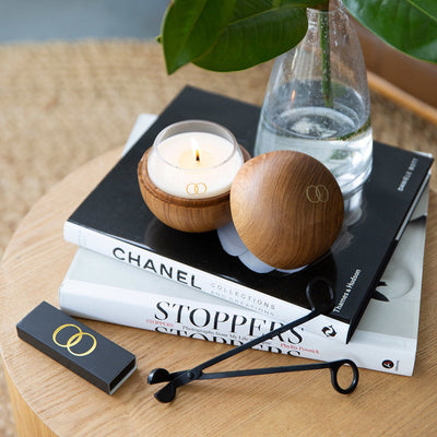 only orb | teak orb scented candle | otto