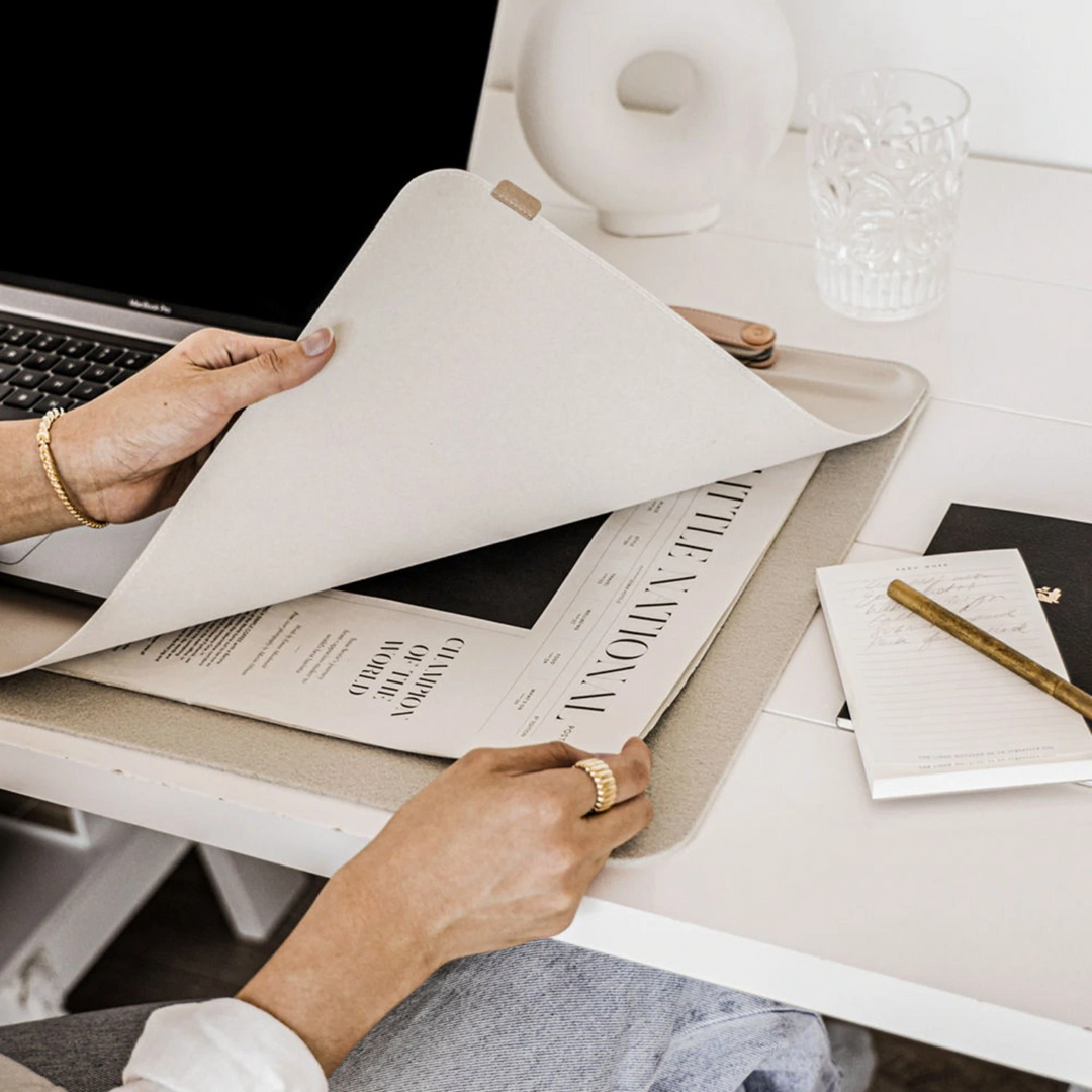 orbitkey | desk mat | stone grey medium - LC