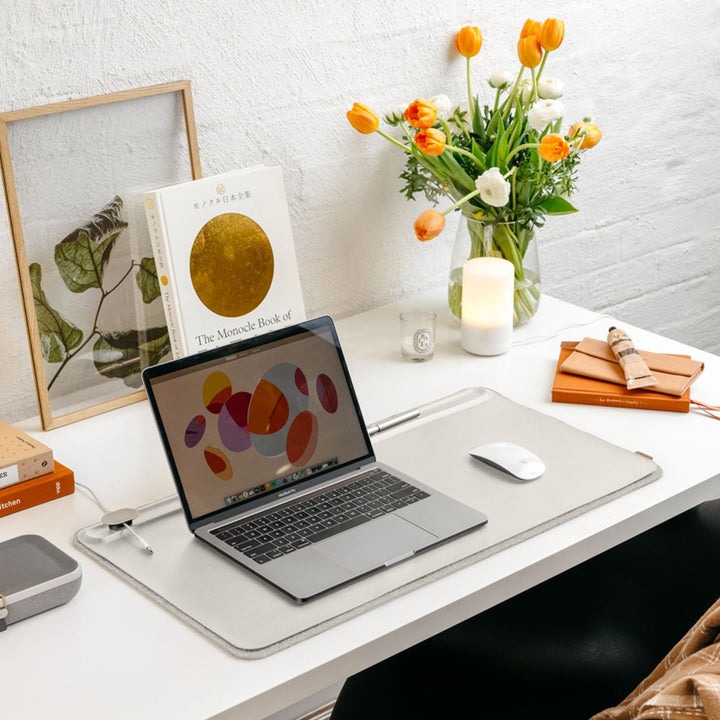 orbitkey | desk mat | stone grey large - LC