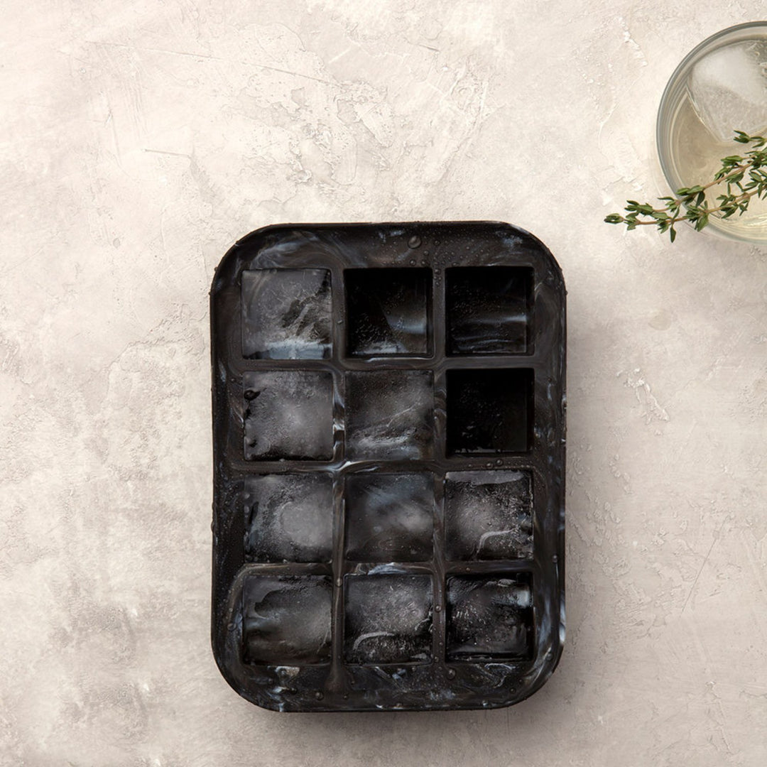 peak | everyday ice tray | marble black