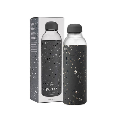 porter | glass bottle | terrazzo charcoal - LC