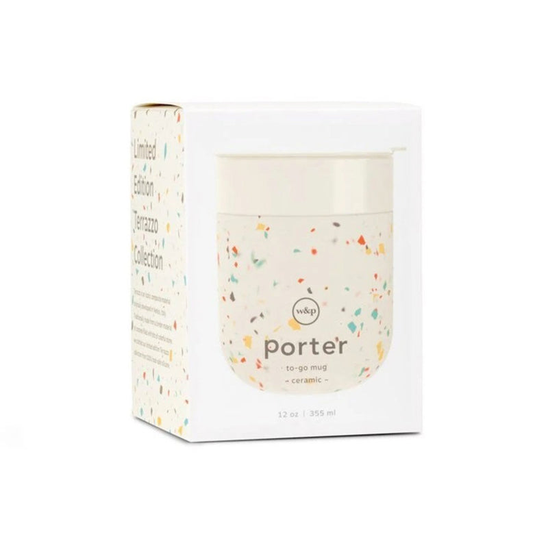 porter | ceramic mug 355ml | terrazzo cream - LC