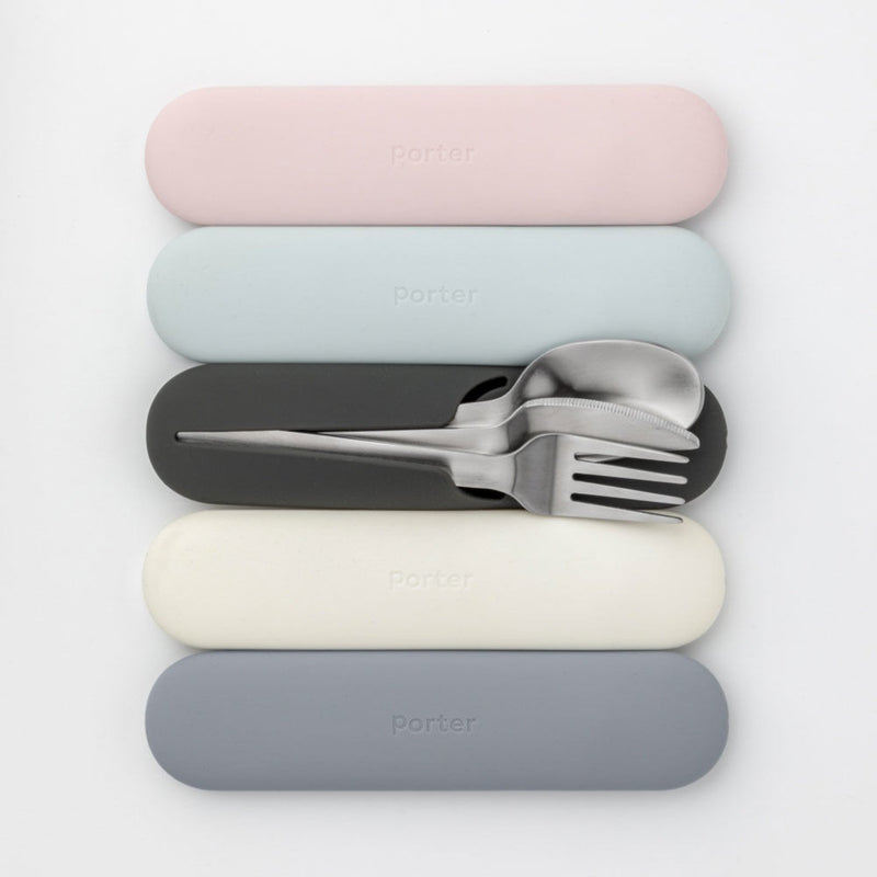 porter | stainless steel utensil set | blush - LC
