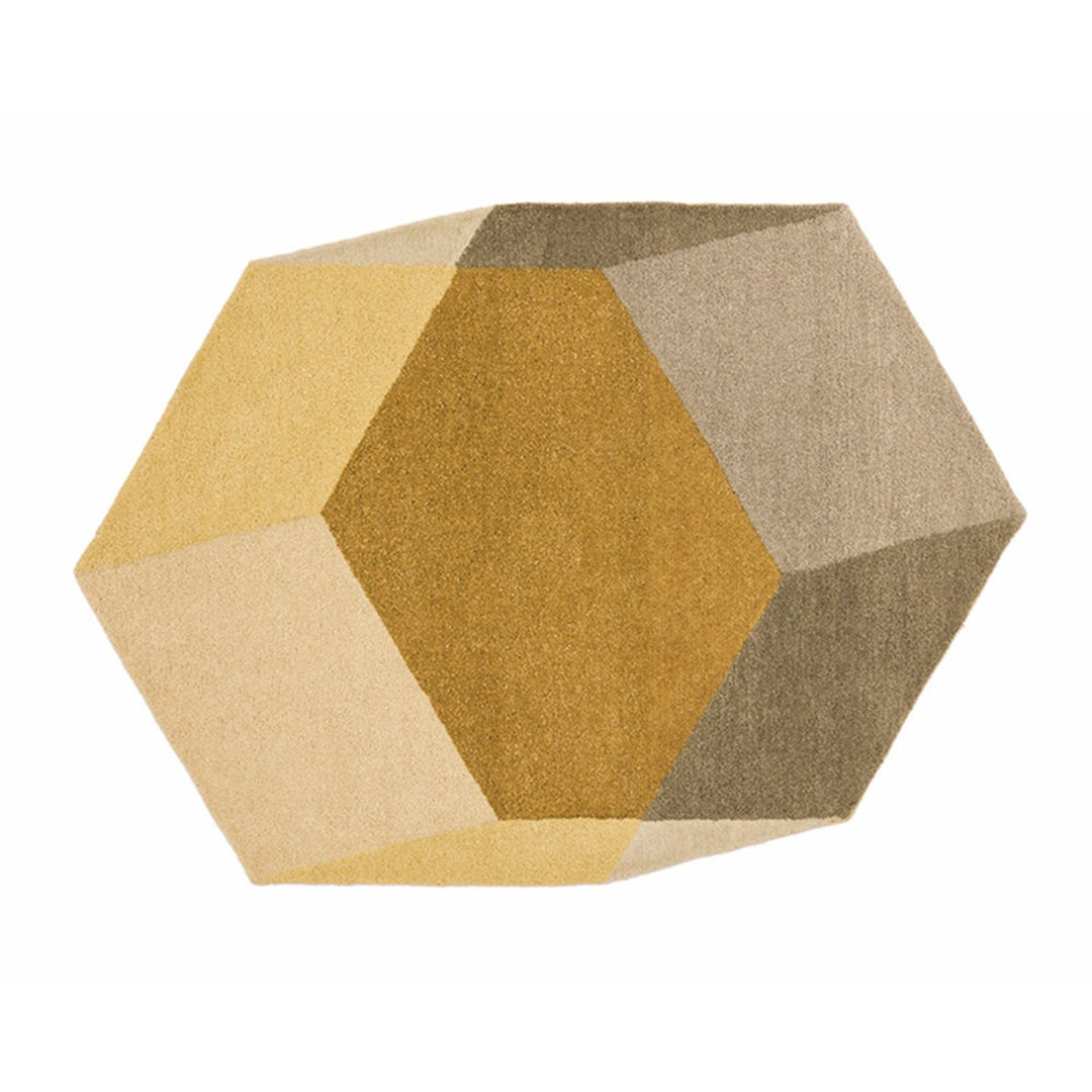 puik | iso hexagon floor rug 200x142cm | yellow - LC