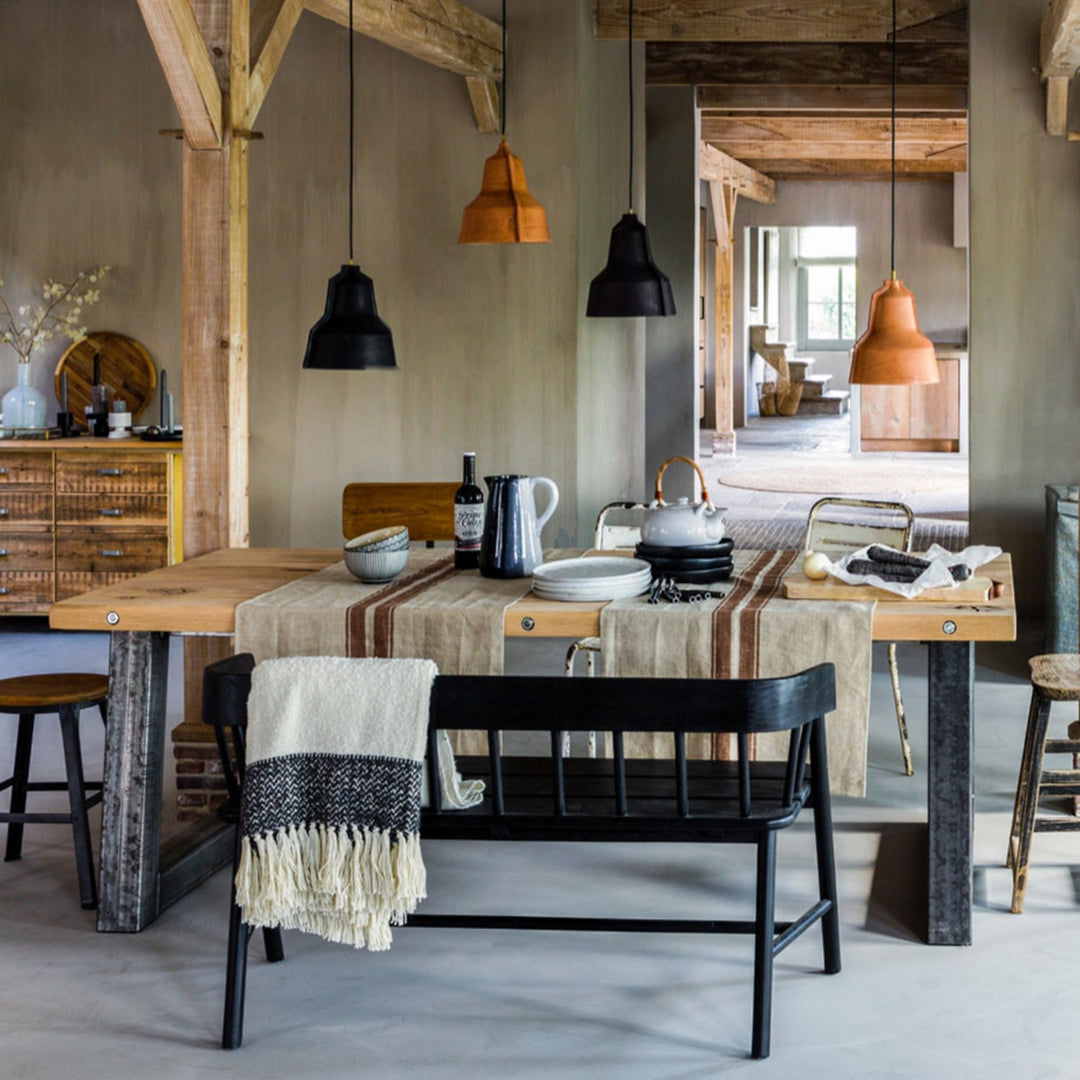 puik | lloyd leather pendant lamp | black - LC