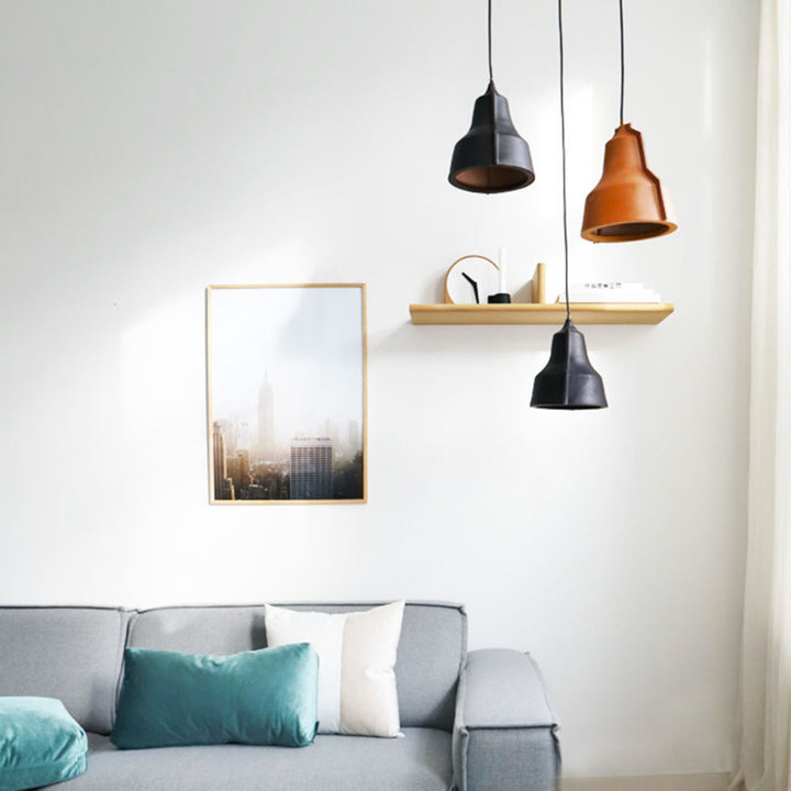 puik | lloyd leather pendant lamp | black - LC