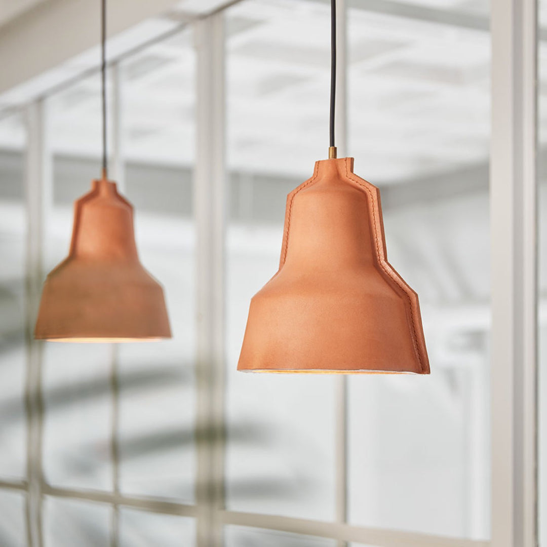 puik | lloyd leather pendant lamp | natural - LC