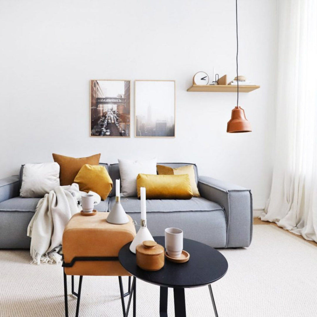 puik | lloyd leather pendant lamp | natural - LC