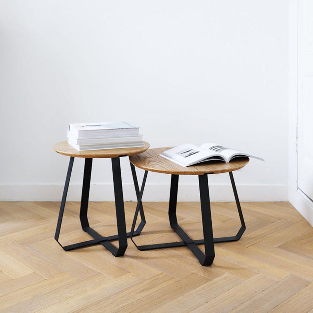 puik | shunan table low | black + natural - LC