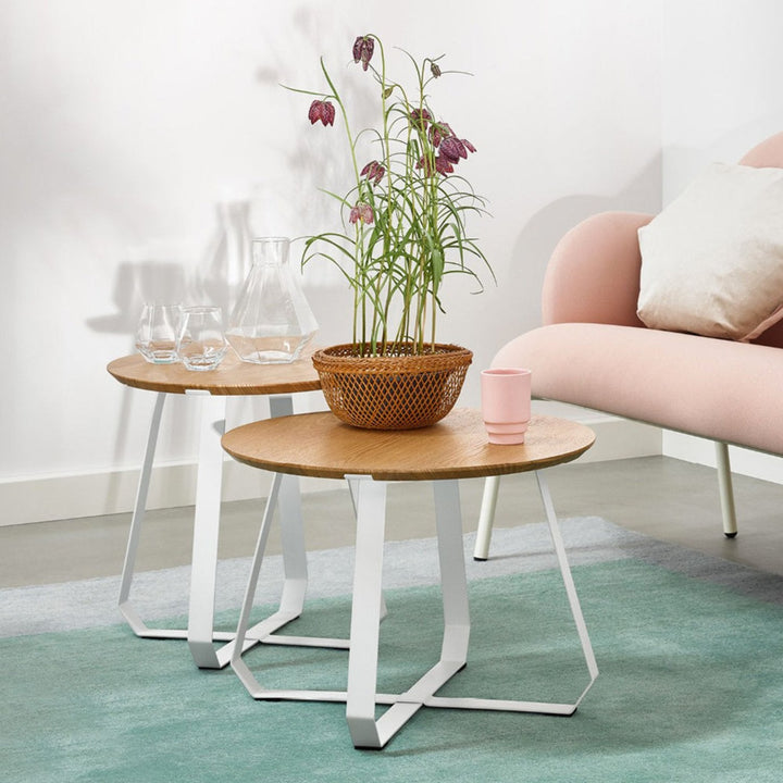 puik | shunan table low | white + natural - LC