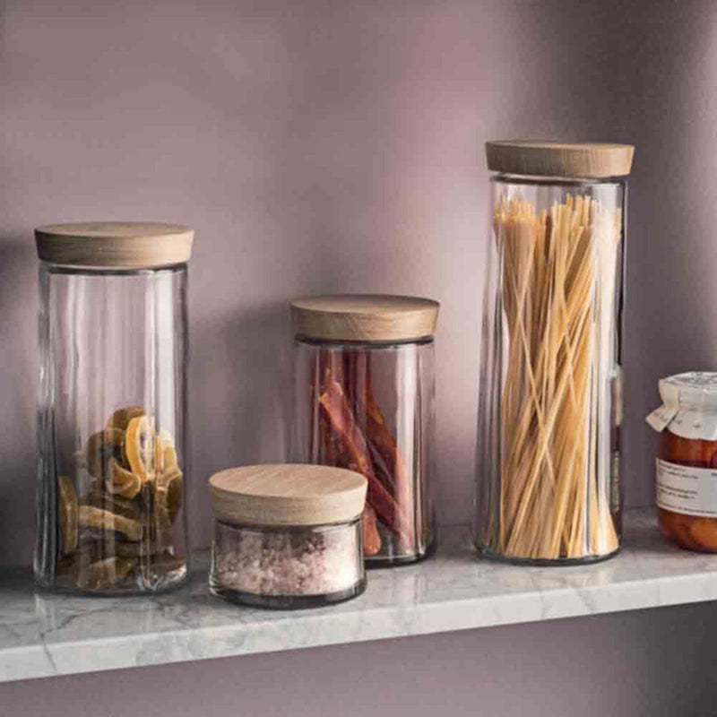 rosendahl | grand cru storage jar | oak lid 1 litre - LC