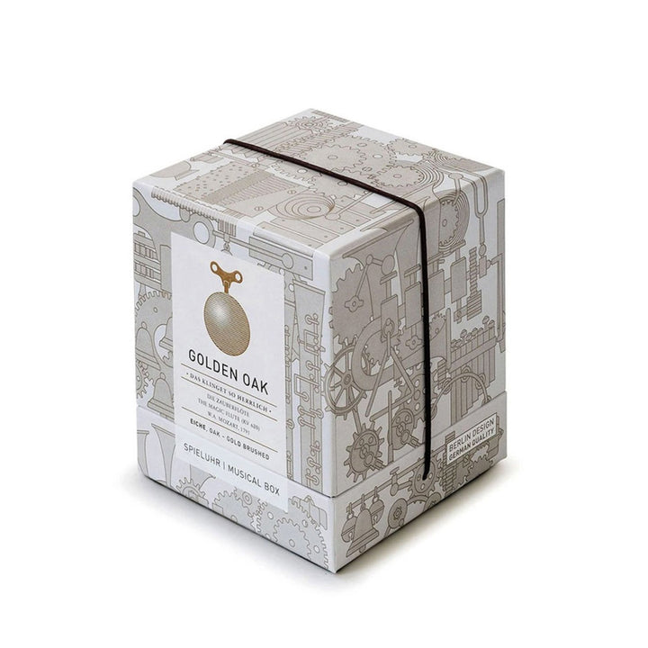 siebensachen | mozartkugel musical box | golden oak
