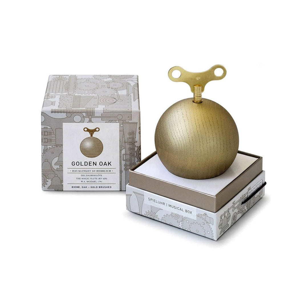 siebensachen | mozartkugel musical box | golden oak
