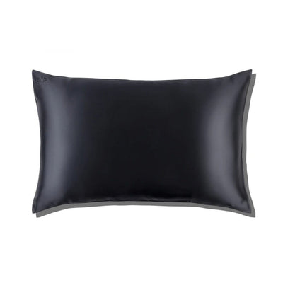 slip | silk pillowcase | black