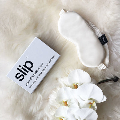 slip | silk sleep mask | ivory white