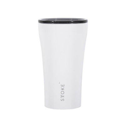 sttoke | ceramic reusable cup 12oz | angel white - LC