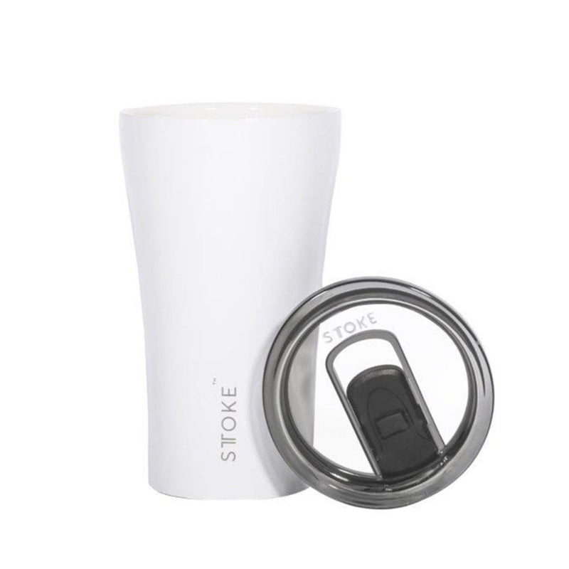 sttoke | ceramic reusable cup 12oz | angel white - LC