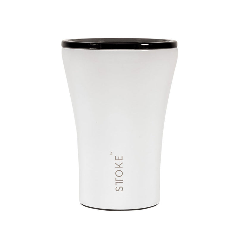 sttoke | ceramic reusable cup 8oz | angel white - LC
