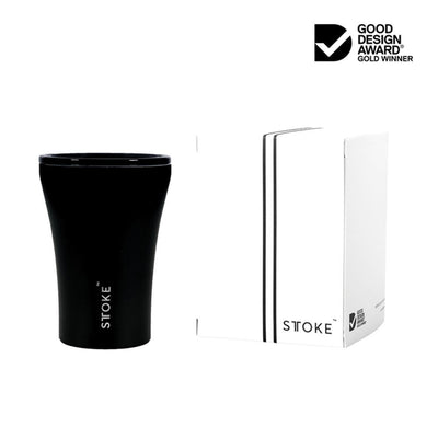 sttoke | ceramic reusable cup 8oz | luxe black - LC