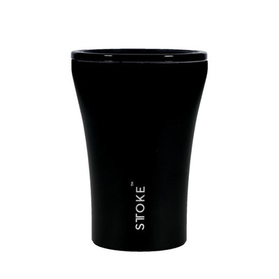 sttoke | ceramic reusable cup 8oz | luxe black - LC