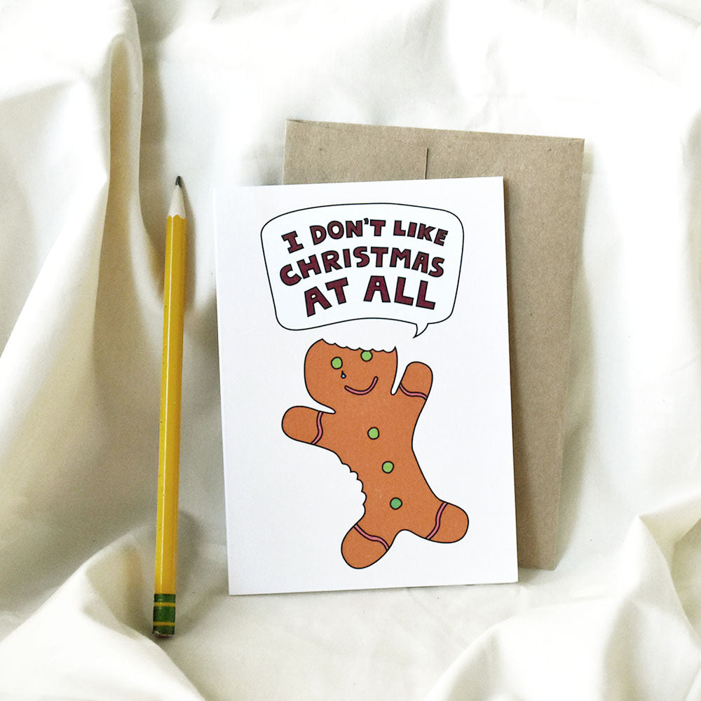 things by bean | christmas card | i don't like christmas - LC