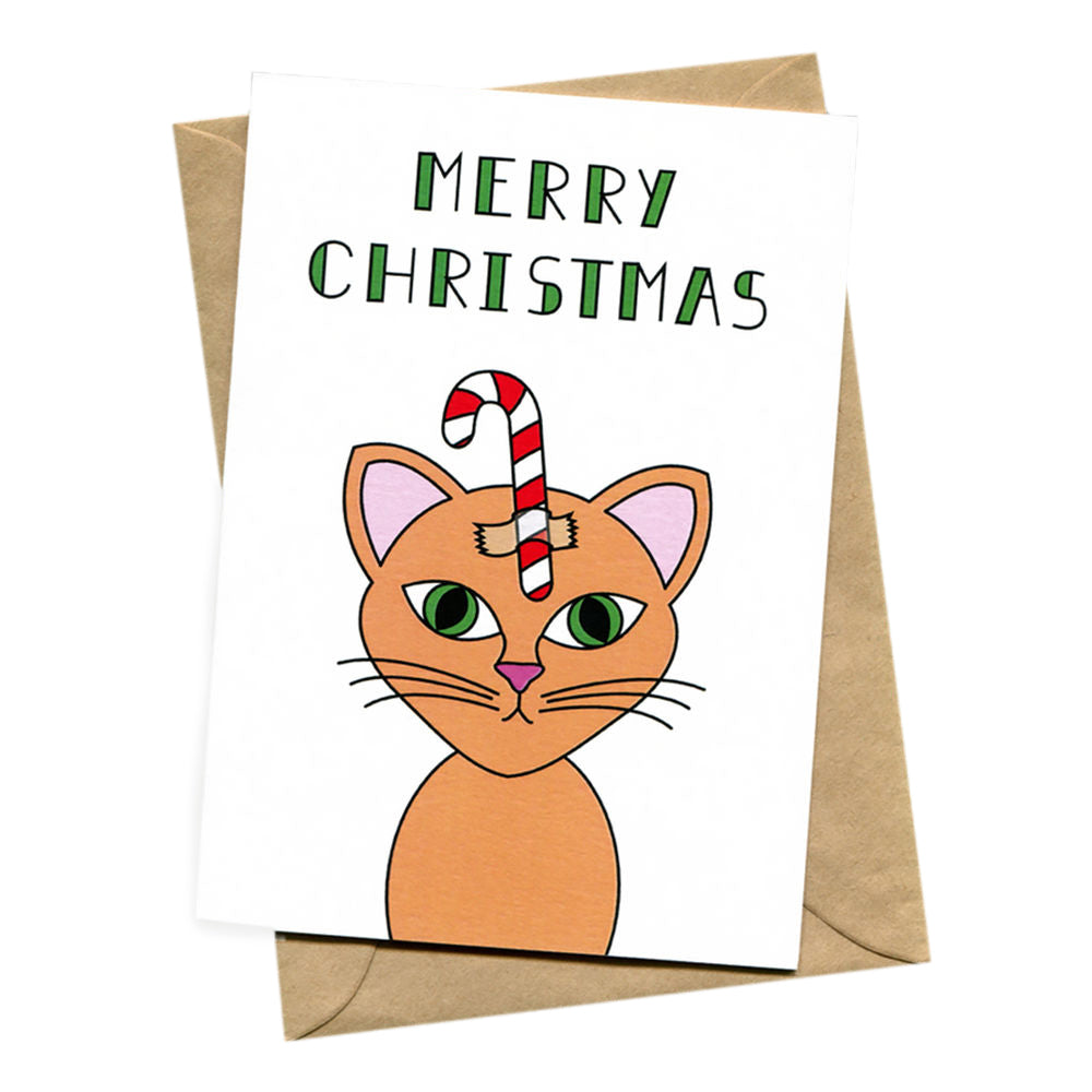 things by bean | christmas card | christmas cat - LC