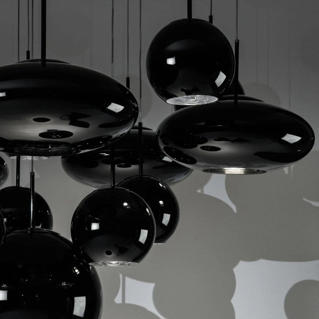 tom dixon | copper pendant light | black round 45cm ~ DC