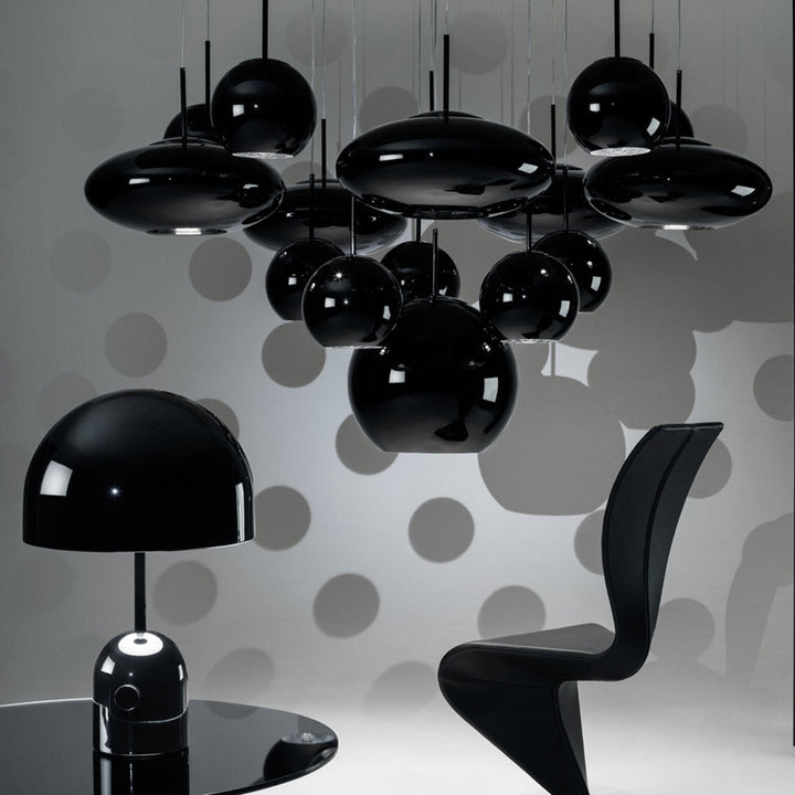 tom dixon | copper pendant light | black round 45cm ~ DC