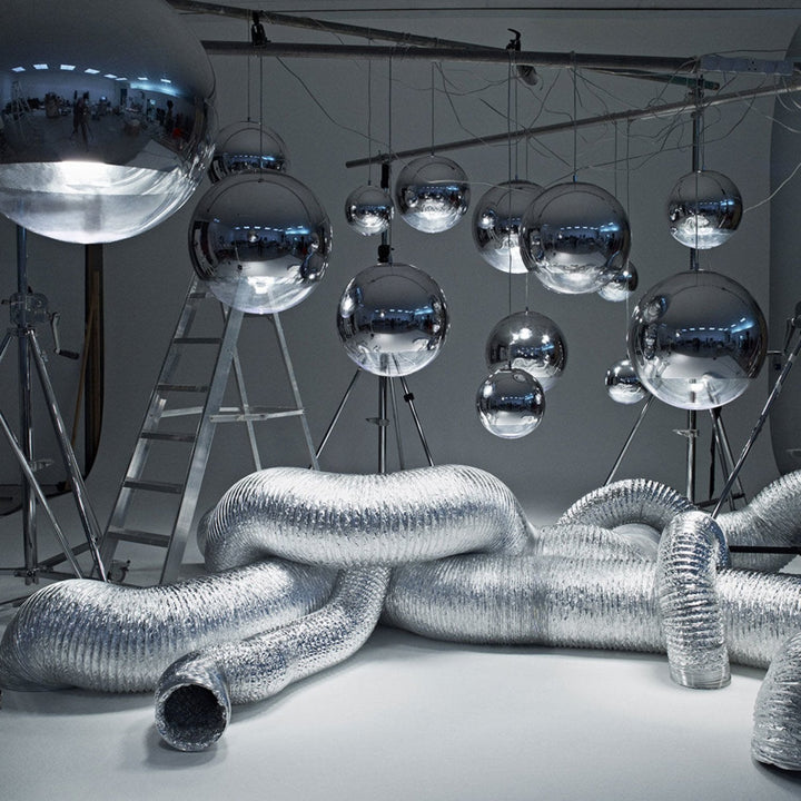 tom dixon | mirror ball pendant light | silver 40cm - V1 - LC