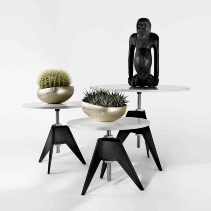 tom dixon | screw cafe table | white marble 90cm