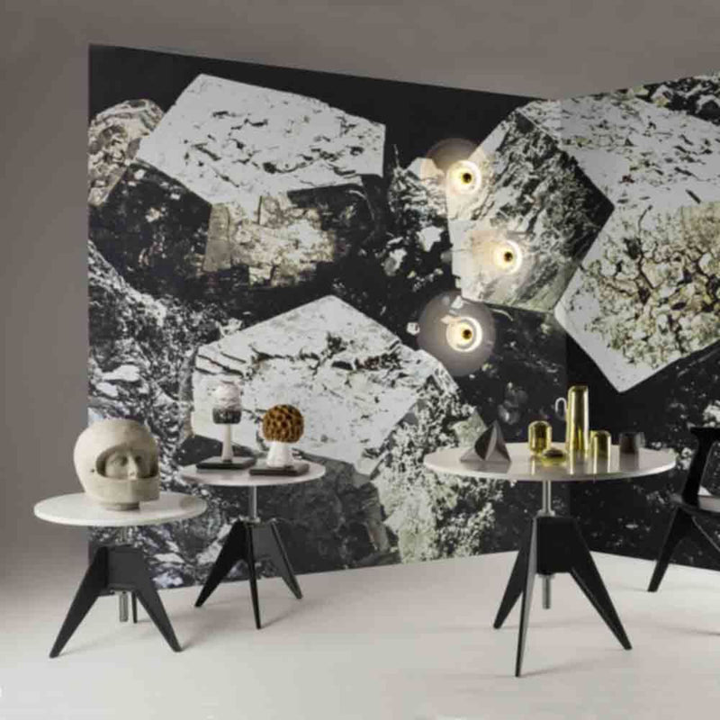tom dixon | screw cafe table | white marble 90cm