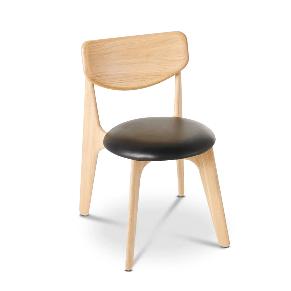 tom dixon | slab chair | natural oak + leather